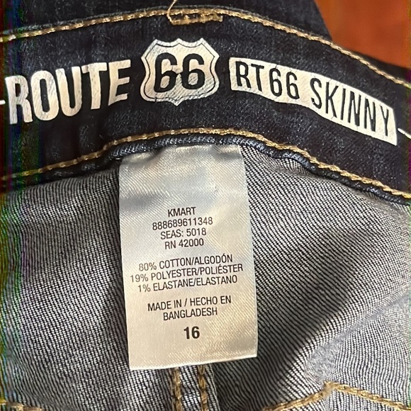 EUC Route 66 button fly skinny high rise jeans Size 16 - Picture 4 of 4
